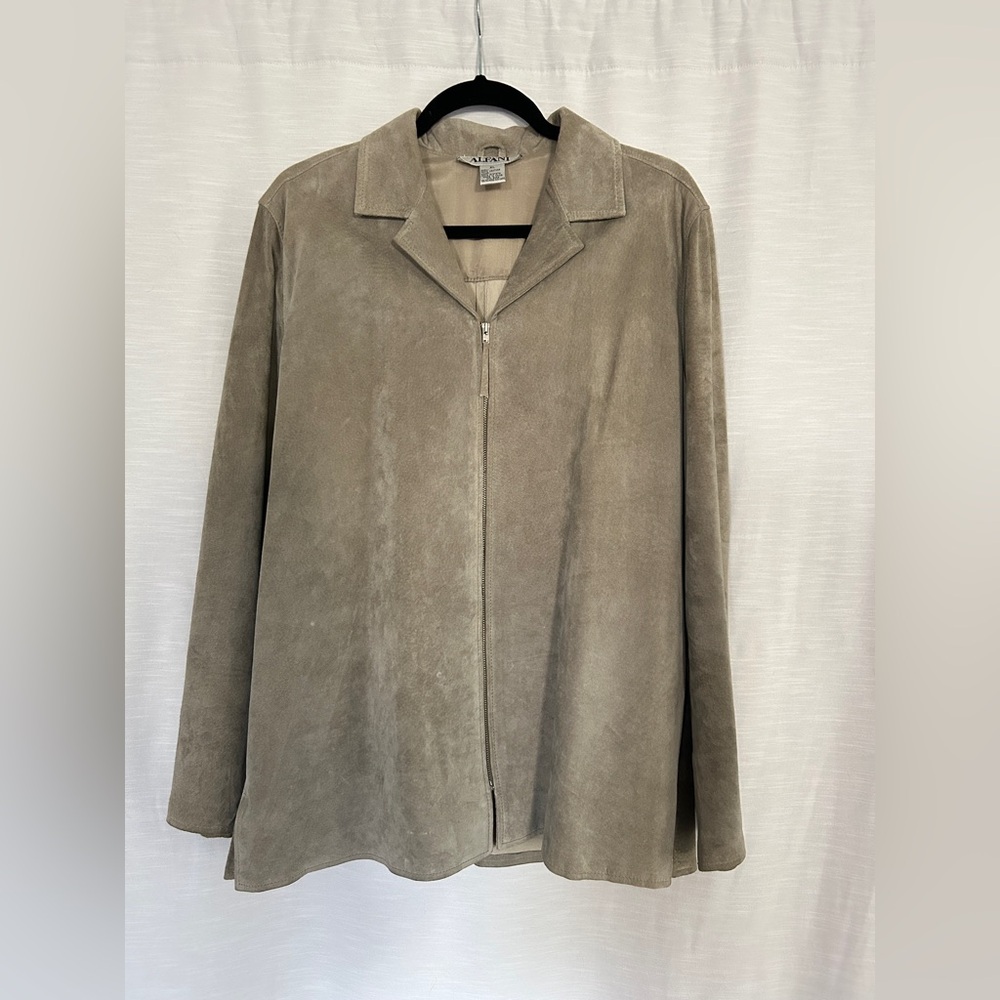 Alfani Taupe Suede Women's Blazer